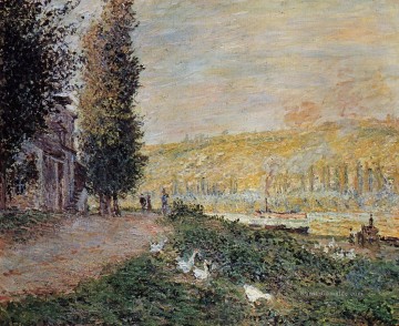 die Ufer der Seine Lavacour Claude Monet Szenerie Ölgemälde